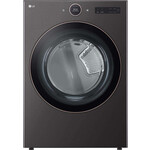 LG #*DLEX6500B 7.4 cu. ft. Vented Stackable SMART Electric Dryer in Black Steel with TurboSteam and AI Sensor Dry Technology