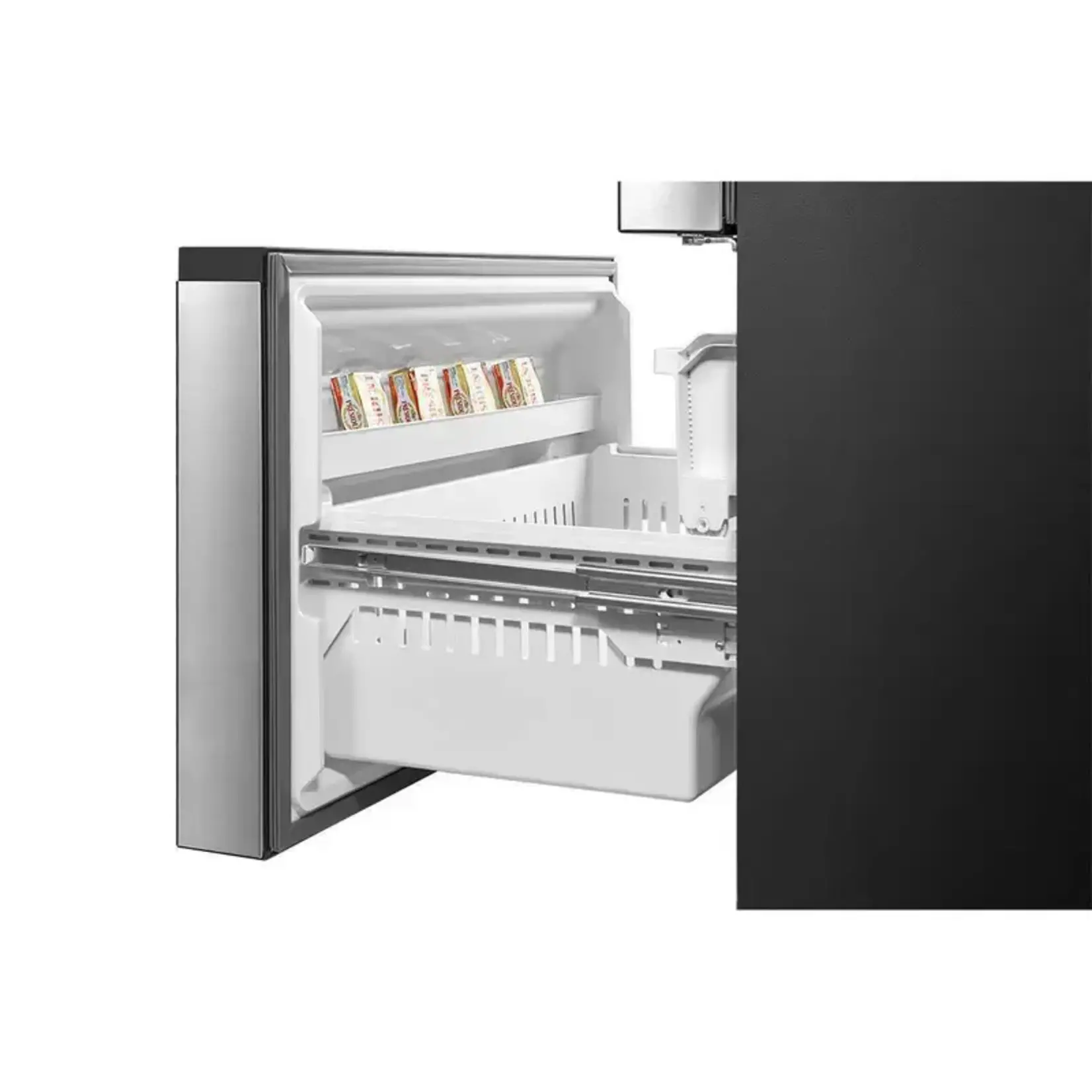 Midea #*MRF29D6AST Midea 29.3-cu ft Smart French Door Refrigerator with Dual Ice Maker, Water and Ice Dispenser (Stainless Steel) ENERGY STAR
