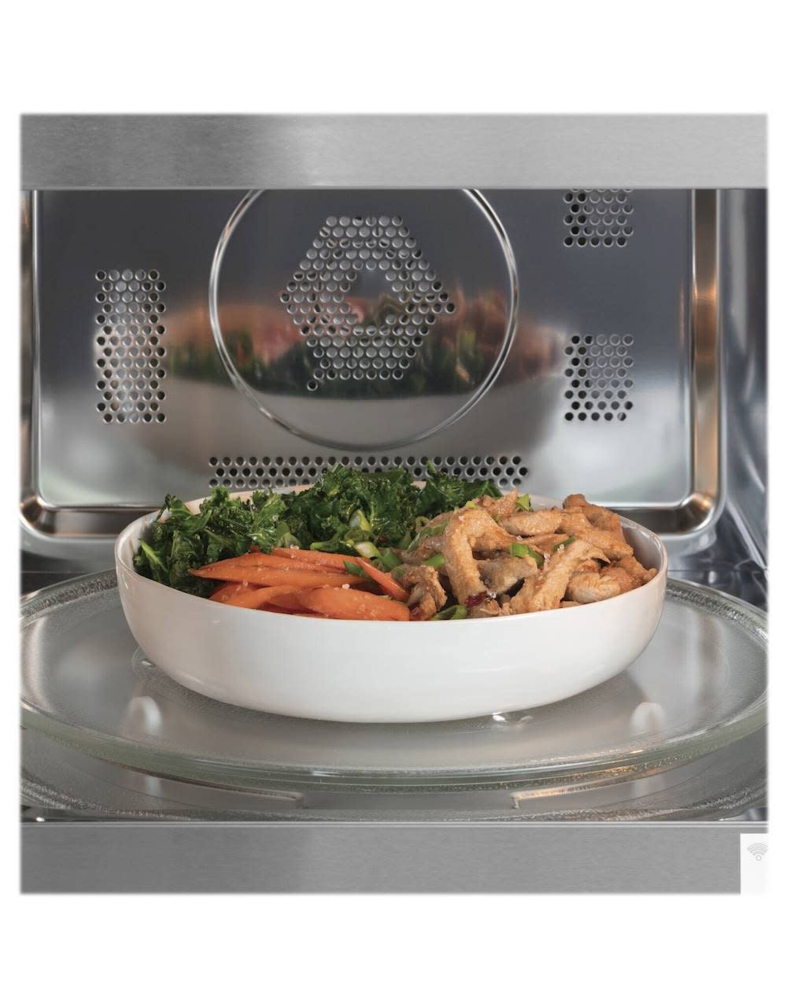 Cafe' Cafe Scan-to-Cook 1.5-cu ft 1000-Watt Sensor Cooking Controls Countertop Convection Microwave (Stainless Steel)