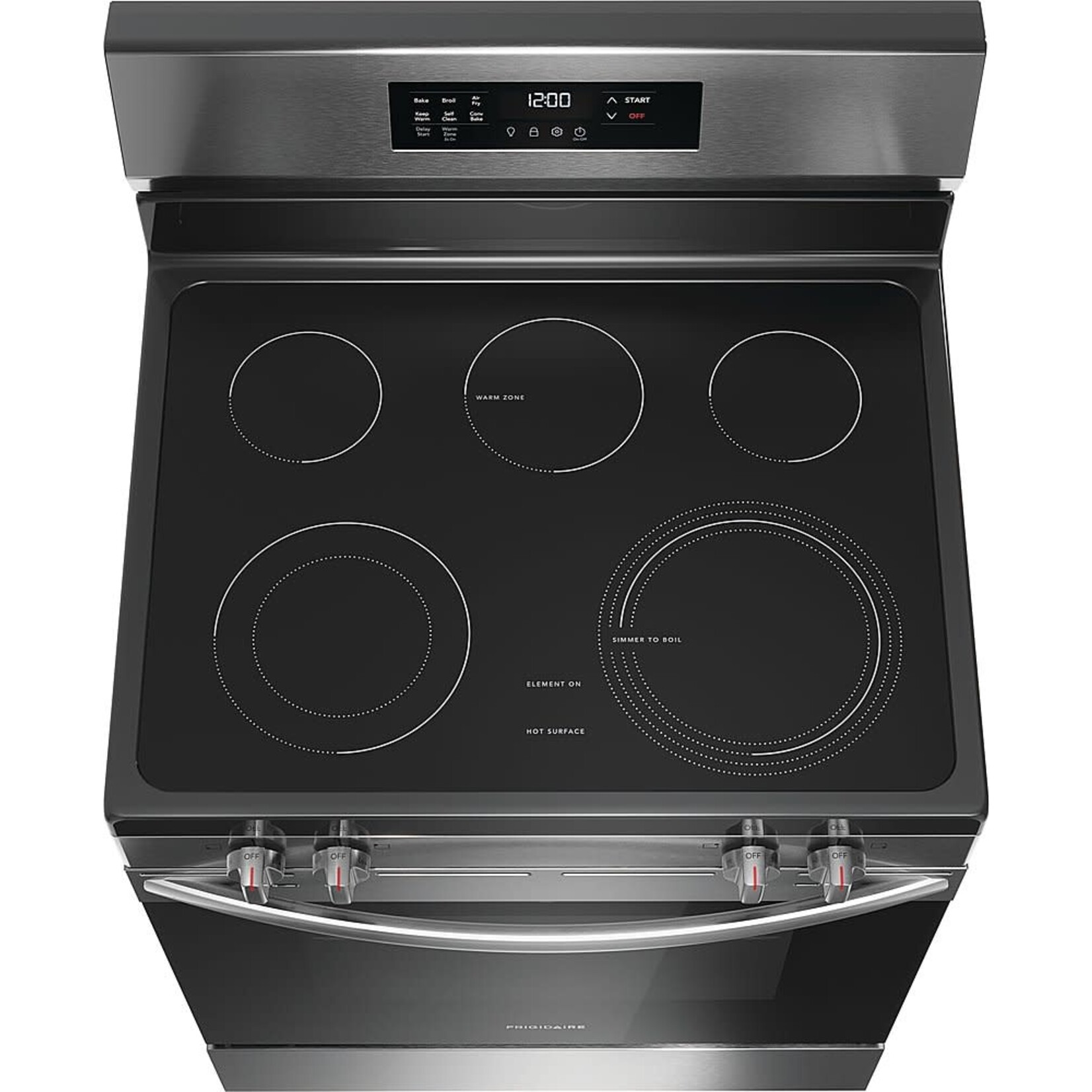 Frigidaire #Frigidaire FCRE3083ASA  5.3 Cu. Ft. Freestanding Electric Range with Air Fry - Black Stainless Steel