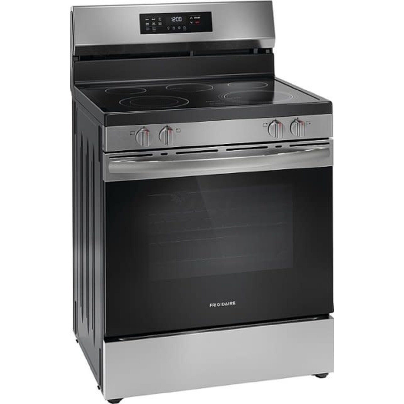 Frigidaire #Frigidaire FCRE3083ASA  5.3 Cu. Ft. Freestanding Electric Range with Air Fry - Black Stainless Steel