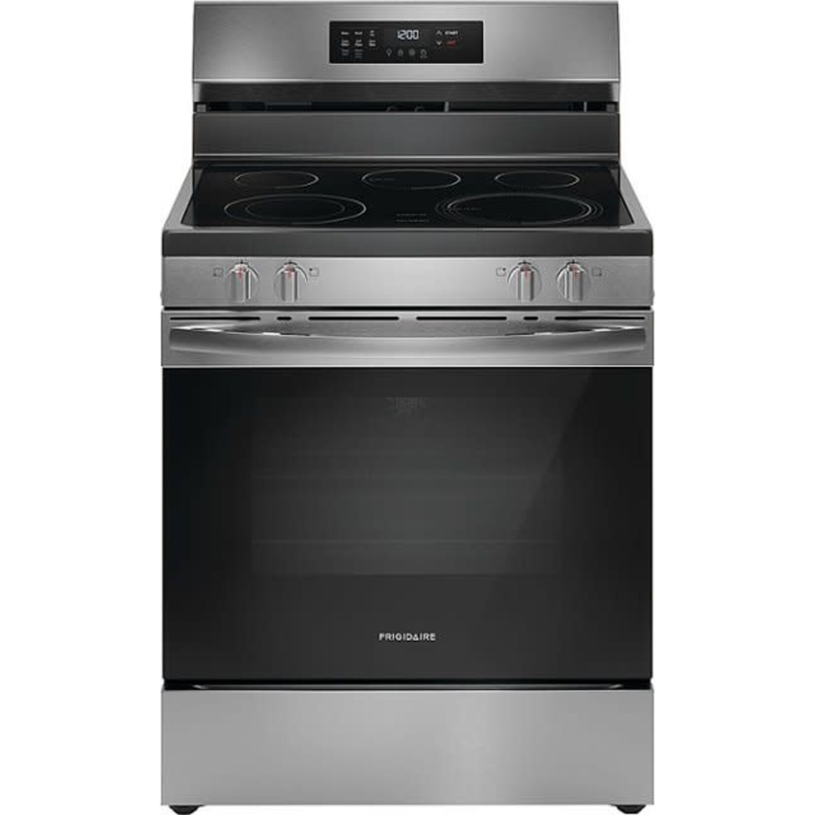 Frigidaire #Frigidaire FCRE3083ASA  5.3 Cu. Ft. Freestanding Electric Range with Air Fry - Black Stainless Steel