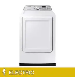 SAMSUNG DVE47CG3500W Samsung 7.4-cu ft Smart Electric Dryer (White)