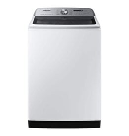 SAMSUNG WA55CG7100AWUS 5.5 cu.ft. Extra-Large Capacity Smart Top Load Washer with Super Speed in White
