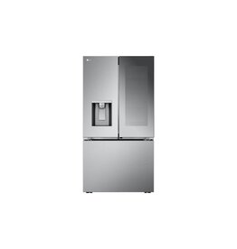 lg LRYKC2606S  LG 26 cu. ft. Counter-Depth MAX French Door Refrigerator w/ Mirrored Instaview & 4 types of ice, PrintProof Stainless Steel
