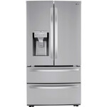 LG #*LRMXS2806S 28 cu. ft. 4-Door French Door Refrigerator, Dual Ice with Craft Ice in PrintProof Stainless Steel