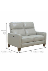 Jackston Leather Power Reclining Loveseat with Power Headrests