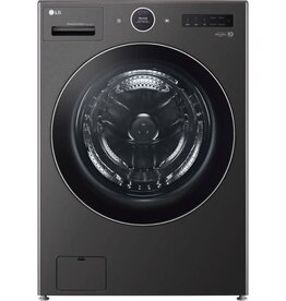 lg WM6998HBA 5.0 cu. ft. Mega Capacity Smart Front Load Electric All-in-One Washer Dryer Combo with TurboWash360 WiFi in Black Steel