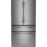 GE Profile #PGE29BYTFS  GE Profile - 28.7 Cu. Ft. 4 Door French Door Refrigerator with Dual-Dispense AutoFill Pitcher - Stainless Steel