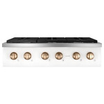 CGU366P4TW2 Cafe 36 in. Gas Cooktop in Matte White with 6 Burners