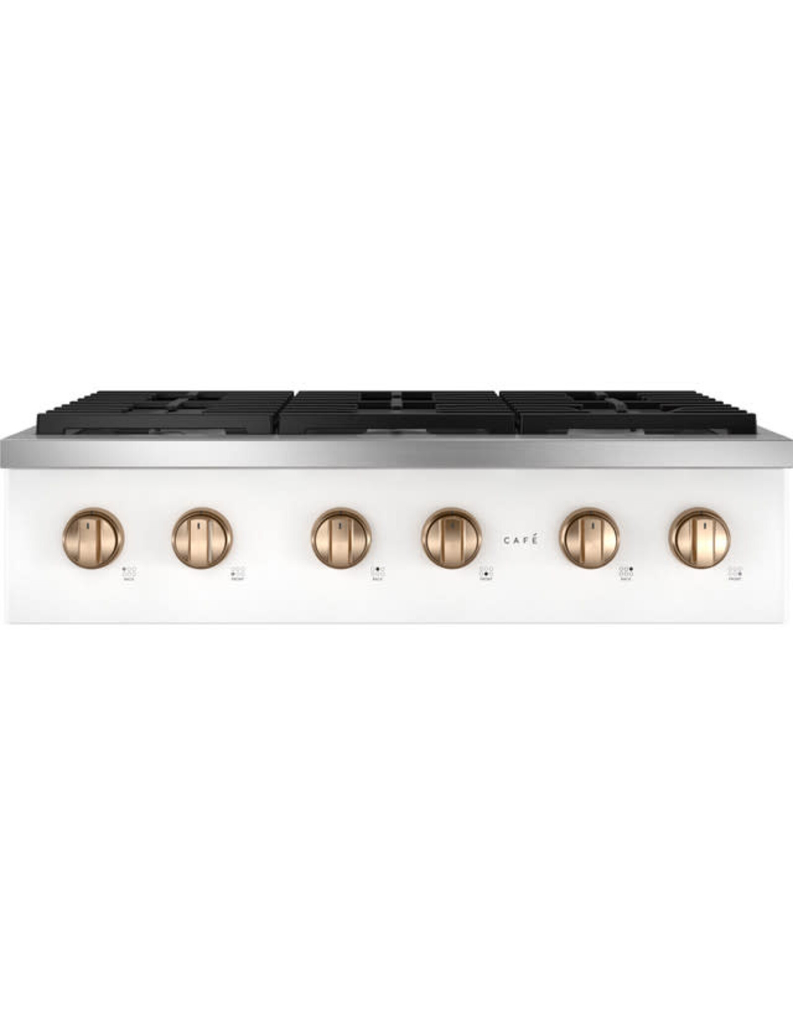GE Cafe' CGU366P4TW2 Cafe 36 in. Gas Cooktop in Matte White with 6 Burners