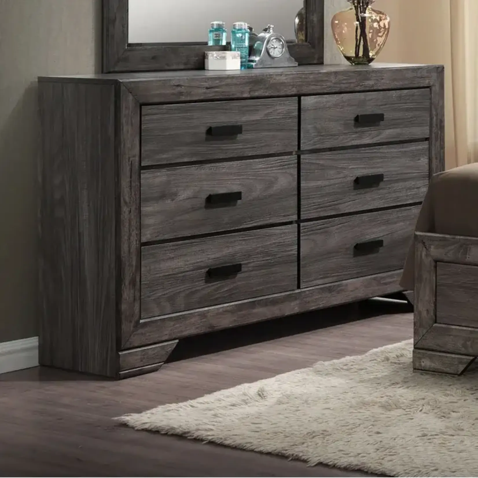 Nathan Driftwood Dresser, 63"Wx16"Dx36"H