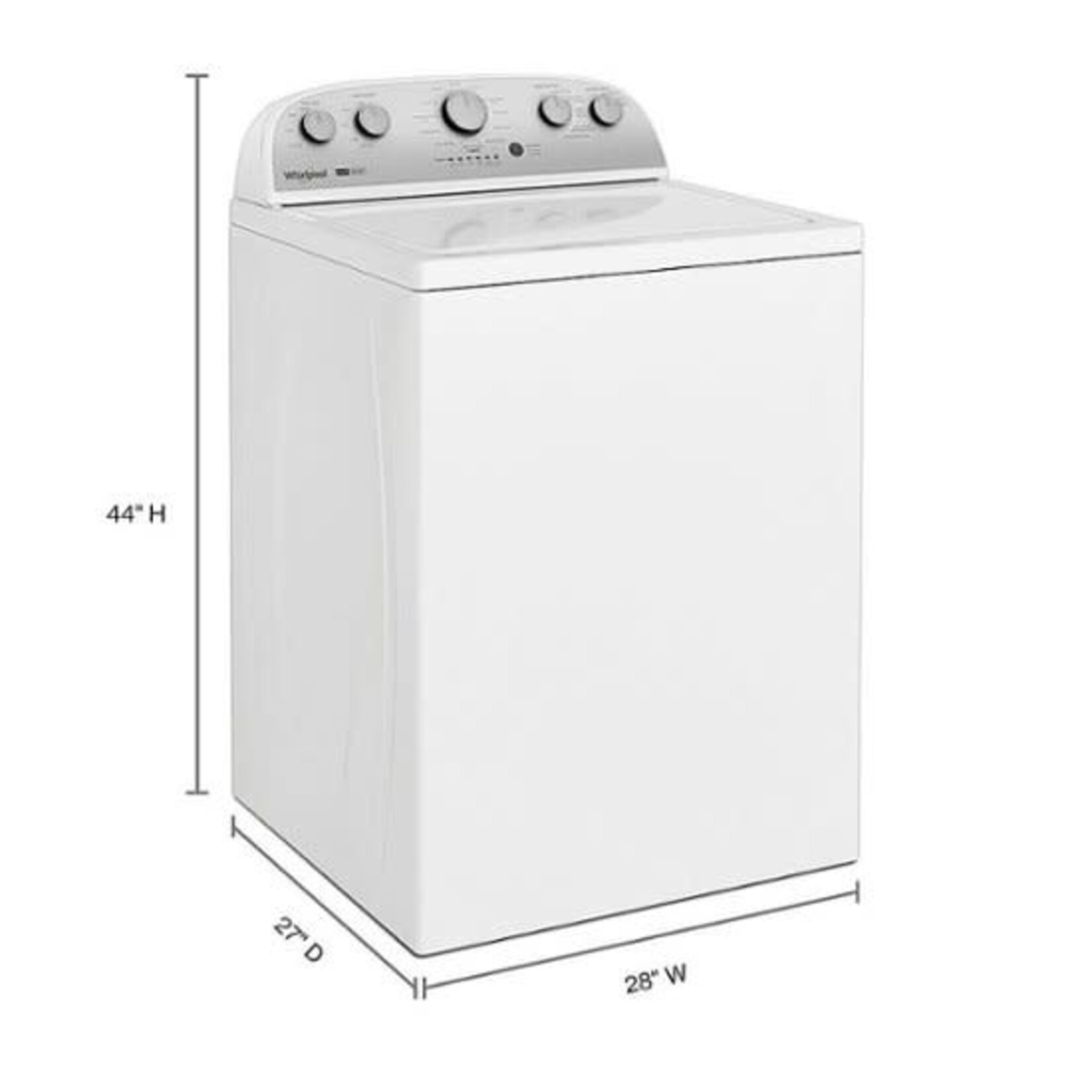 Whirlpool #*WTW4816FW - Whirlpool 3.5 cu. ft. Top Load Washer with the Deep Water Wash Option