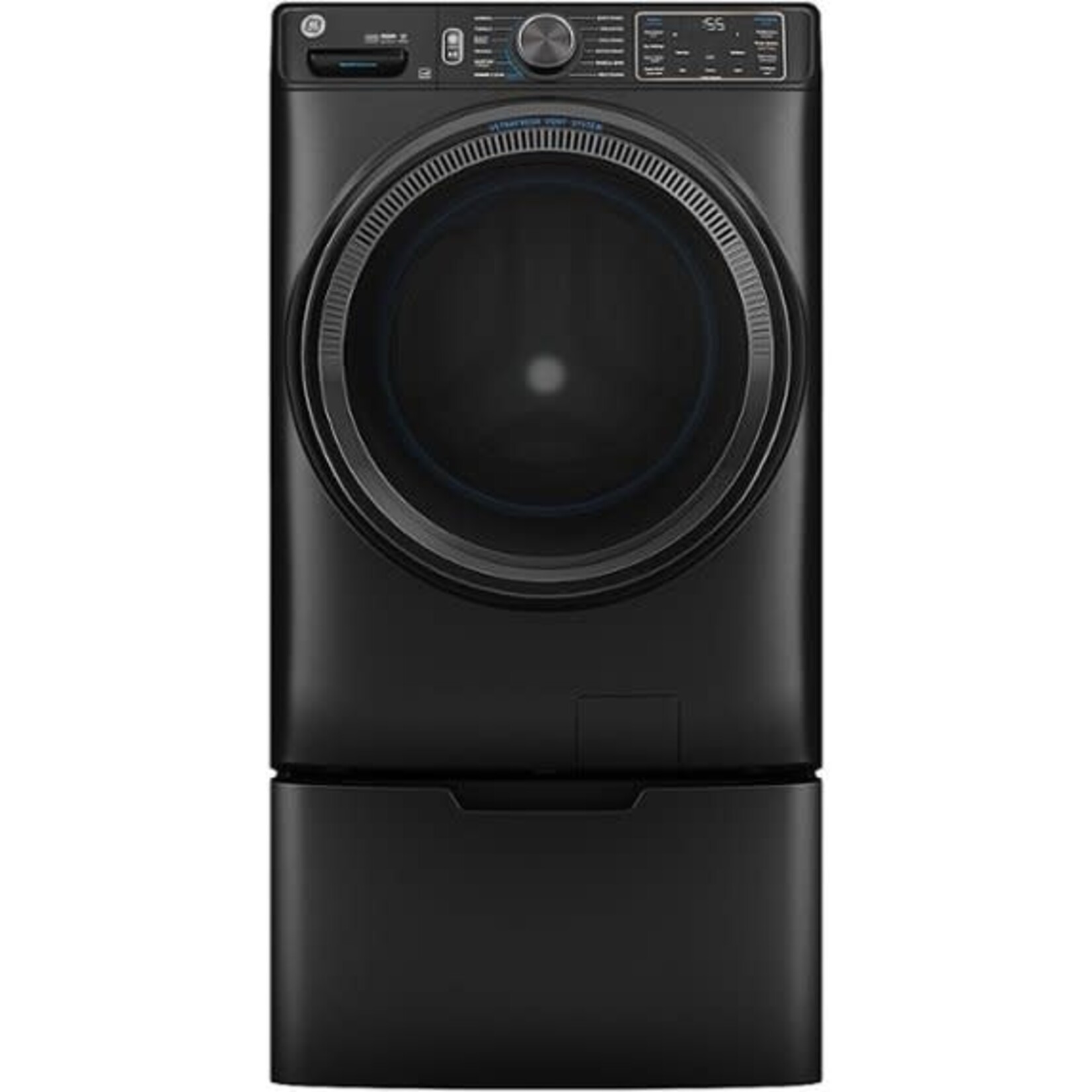 GE GFW655SPVDS GE 5-cu ft Stackable Steam Cycle Smart Front-Load Washer (Carbon Graphite) ENERGY STAR
