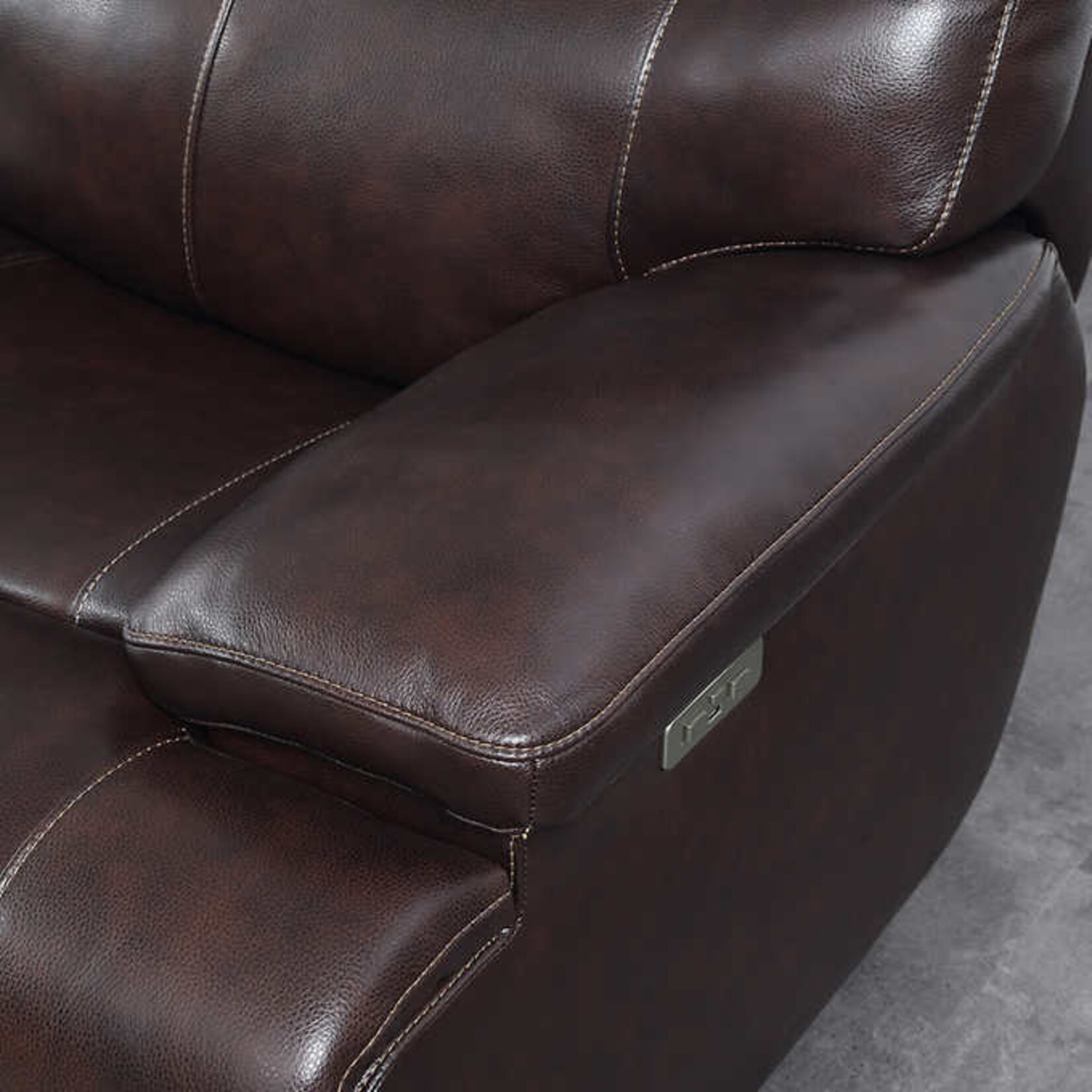 #1653285 - Ridgewin Leather Power Reclining Sofa