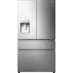 Hisense #HRM260N6TSE Hisense PureFlat 25.6-cu ft 4-Door Smart French Door Refrigerator with Ice Maker, Water and Ice Dispenser (Stainless Steel) ENERGY STAR Item #5475469 |  Model #HRM260N6TSE