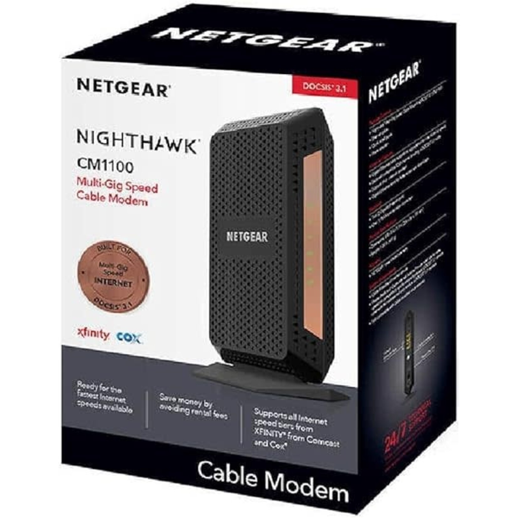 Netgear Nighthawk CM1100 DOCSIS 3.1 Cable Modem