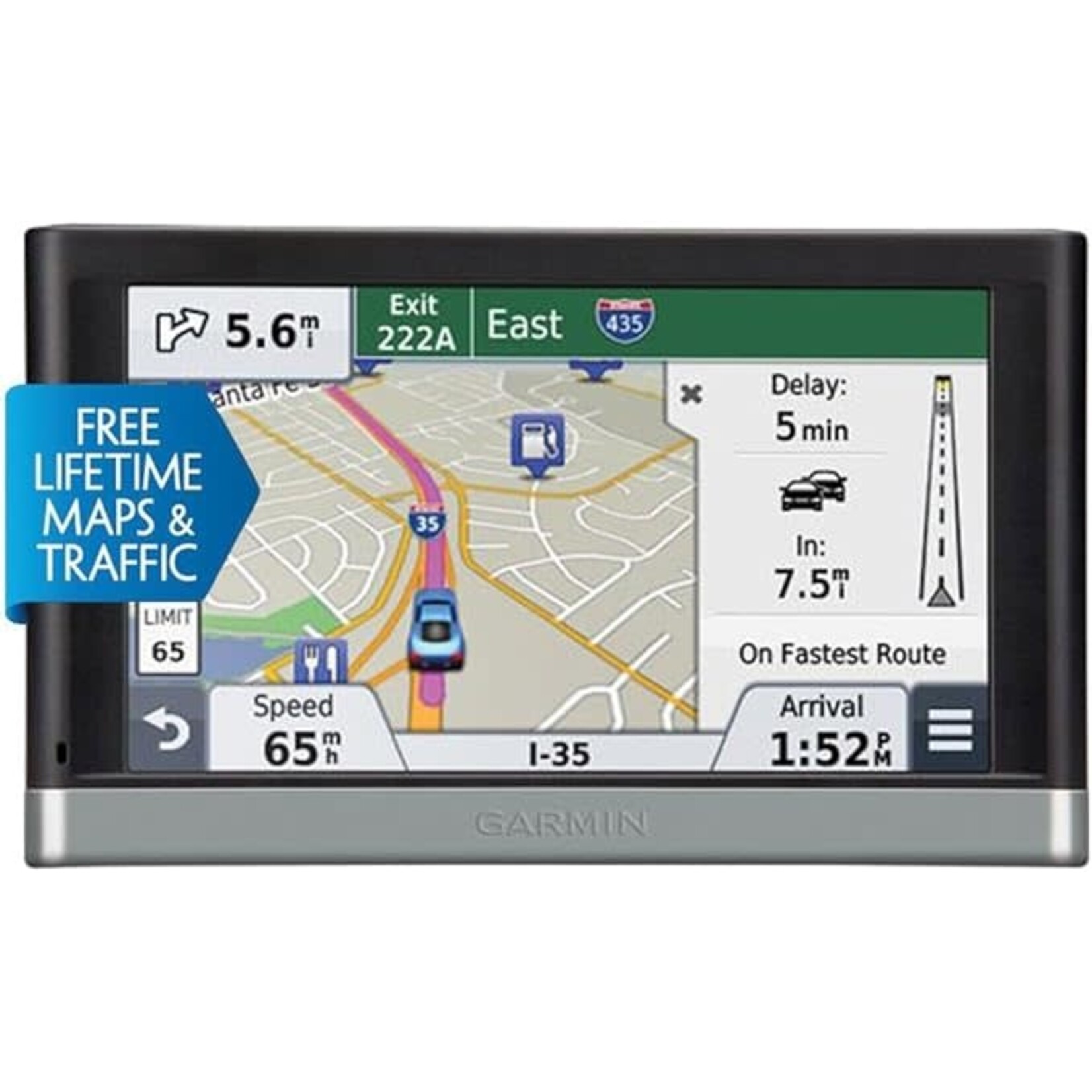 Garmin nüvi 2598LMTHD Advanced Series 5-Inch Touchscreen GPS with Bluetooth and Lifetime Maps and Traffic