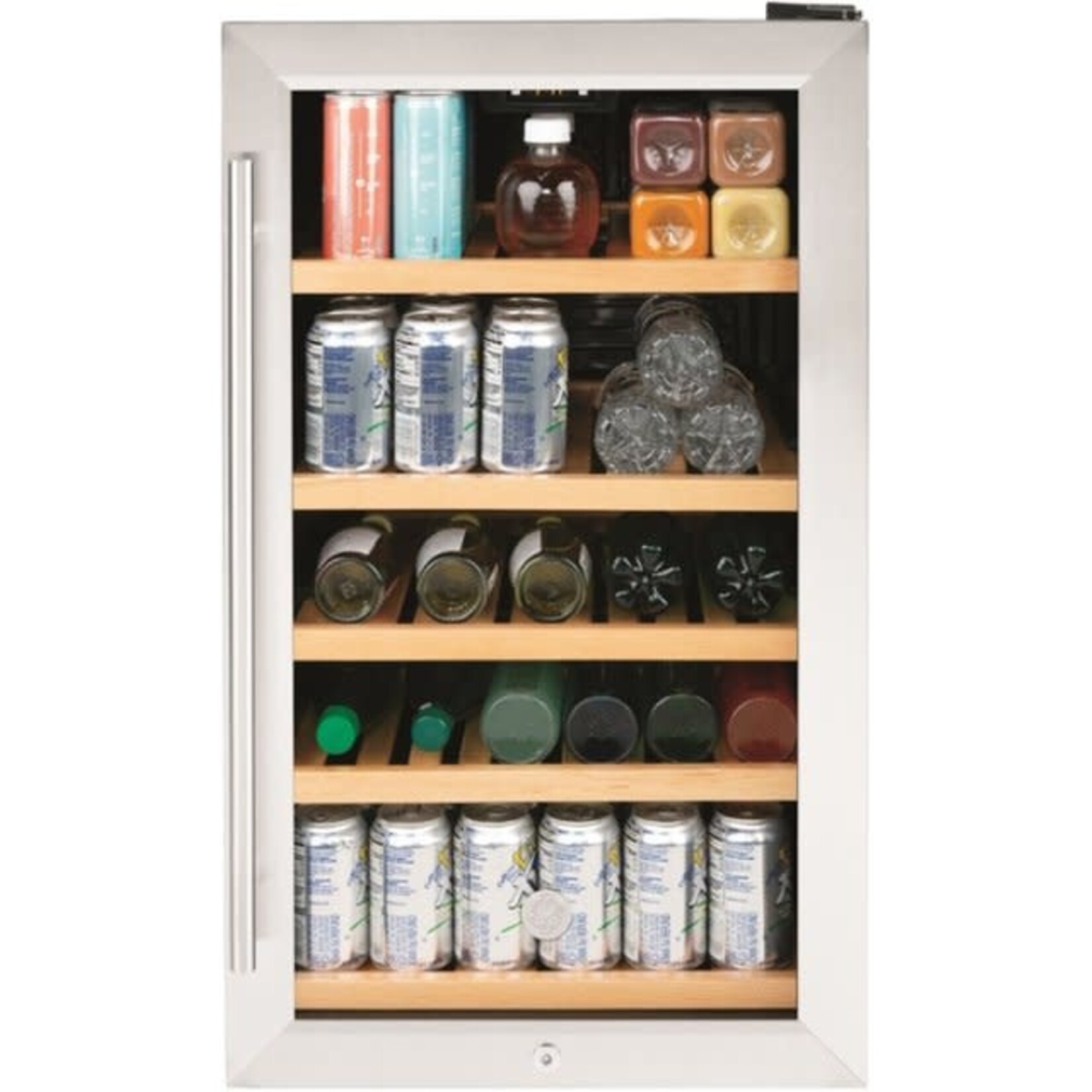 GE #GVS04BQNSS-GE 31-Bottle Beverage Cooler in Stainless Steel
