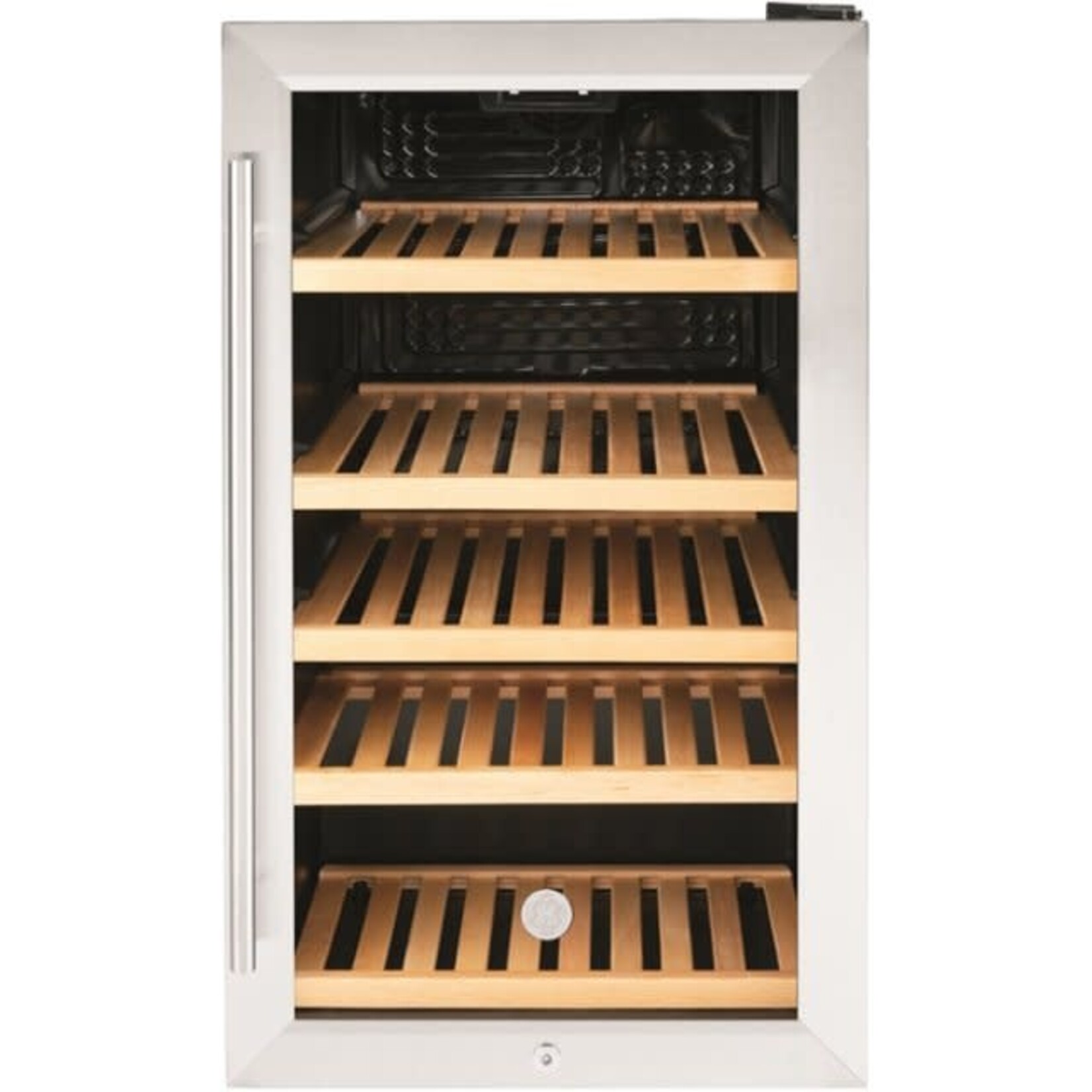 GE #GVS04BQNSS-GE 31-Bottle Beverage Cooler in Stainless Steel