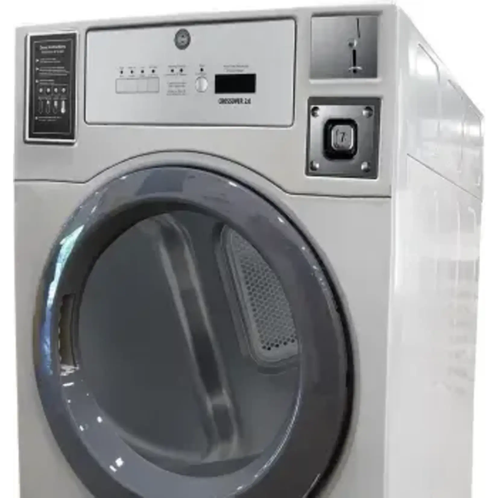 #DLHF0817EC Commercial Laundry 7 cu. ft. Gray Electric Dryer Coin-Operated and Free Use