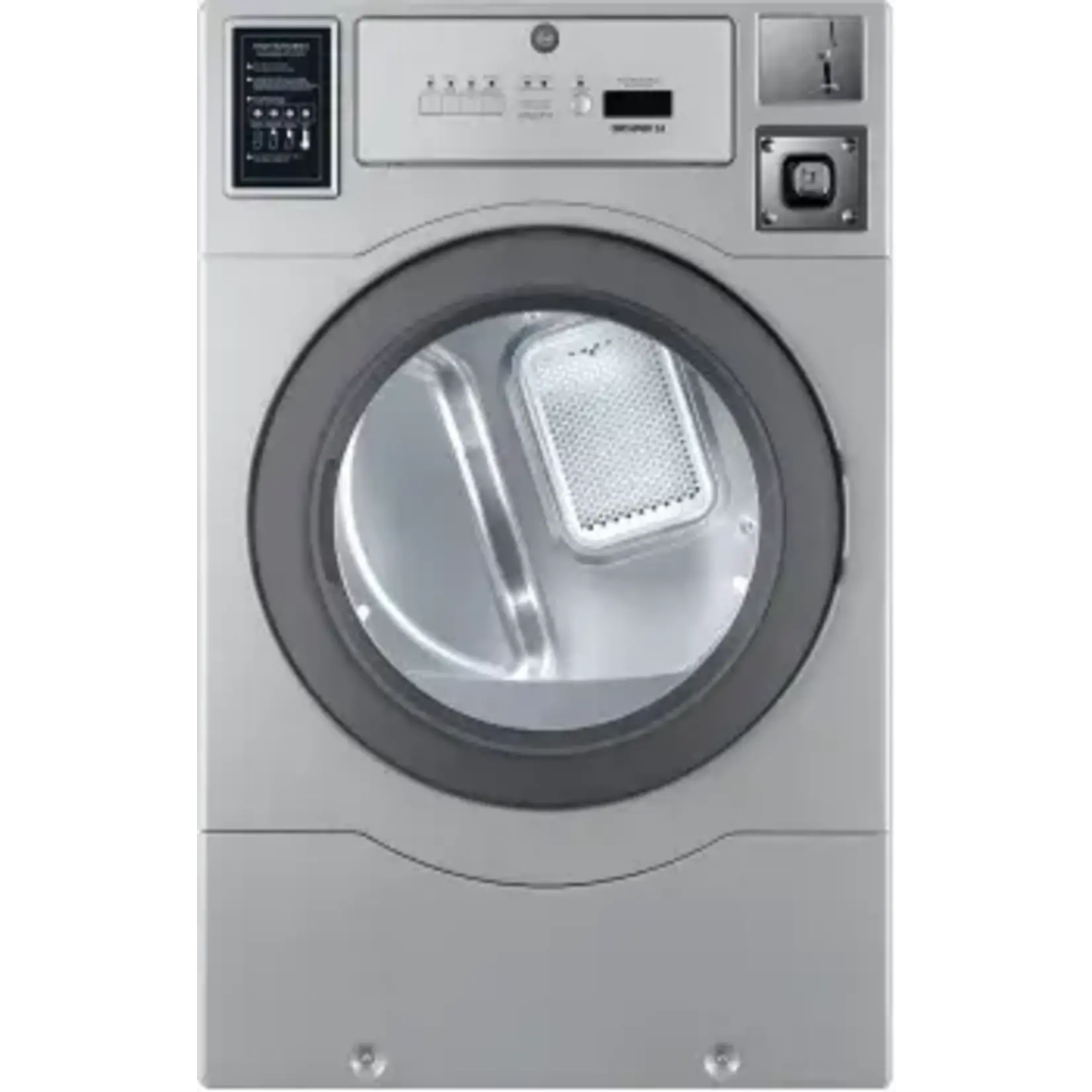 #DLHF0817EC Commercial Laundry 7 cu. ft. Gray Electric Dryer Coin-Operated and Free Use
