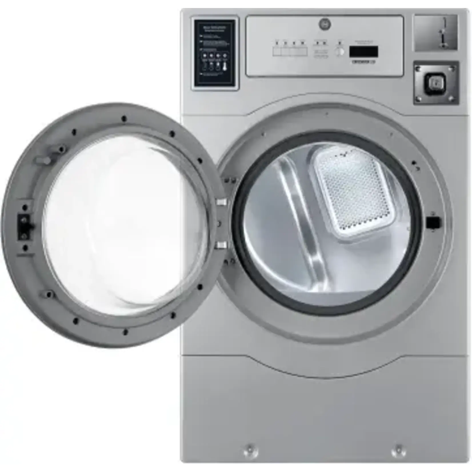 #DLHF0817EC Commercial Laundry 7 cu. ft. Gray Electric Dryer Coin-Operated and Free Use