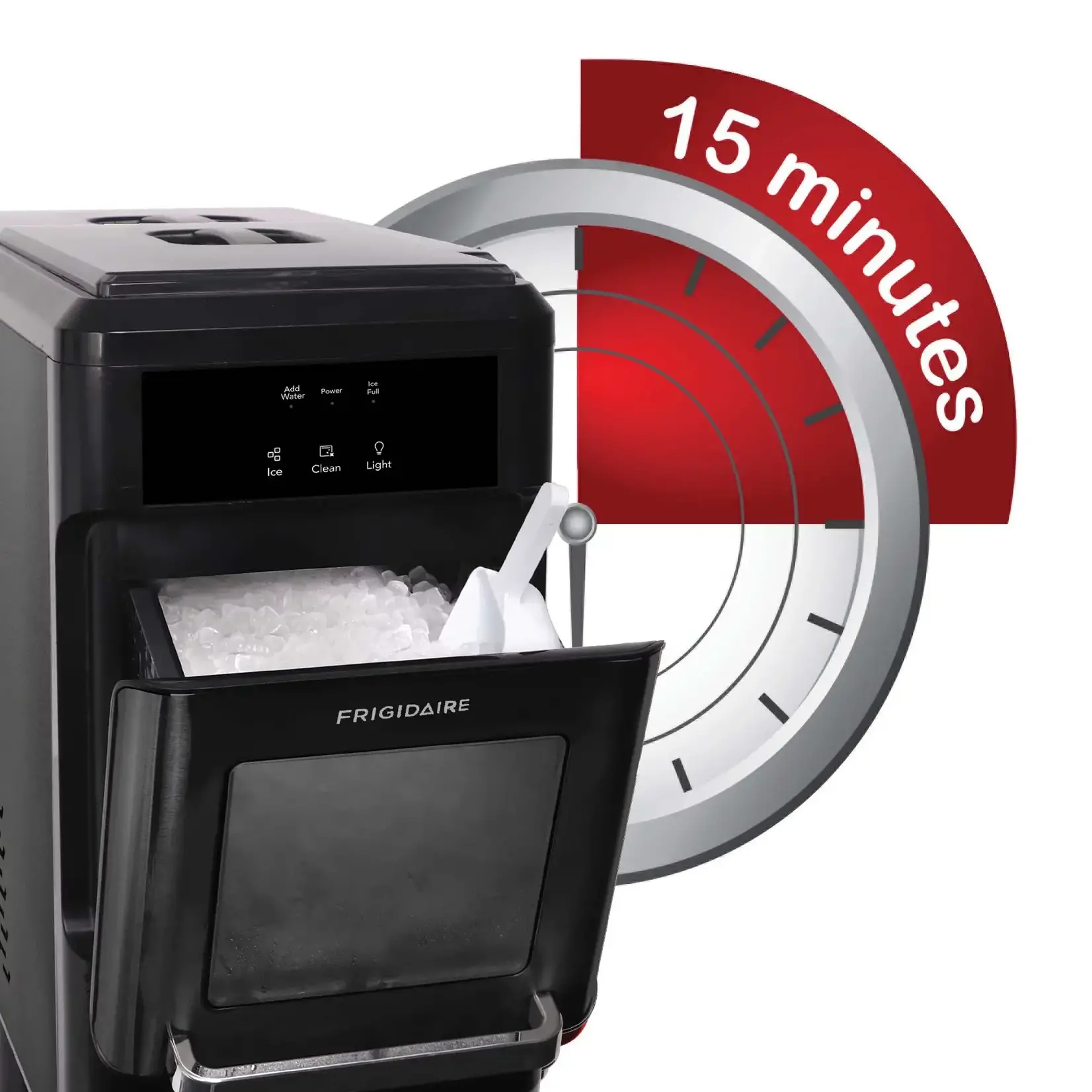 Frigidaire Frigidaire 44-lb Countertop or Portable Nugget/Pebble Ice Maker (Stainless Steel)