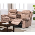 Nationwide Furniture Distributors U105S - NationwideFD Reclining Sofa W/ Drop Down Table, USB Plug & Drawer