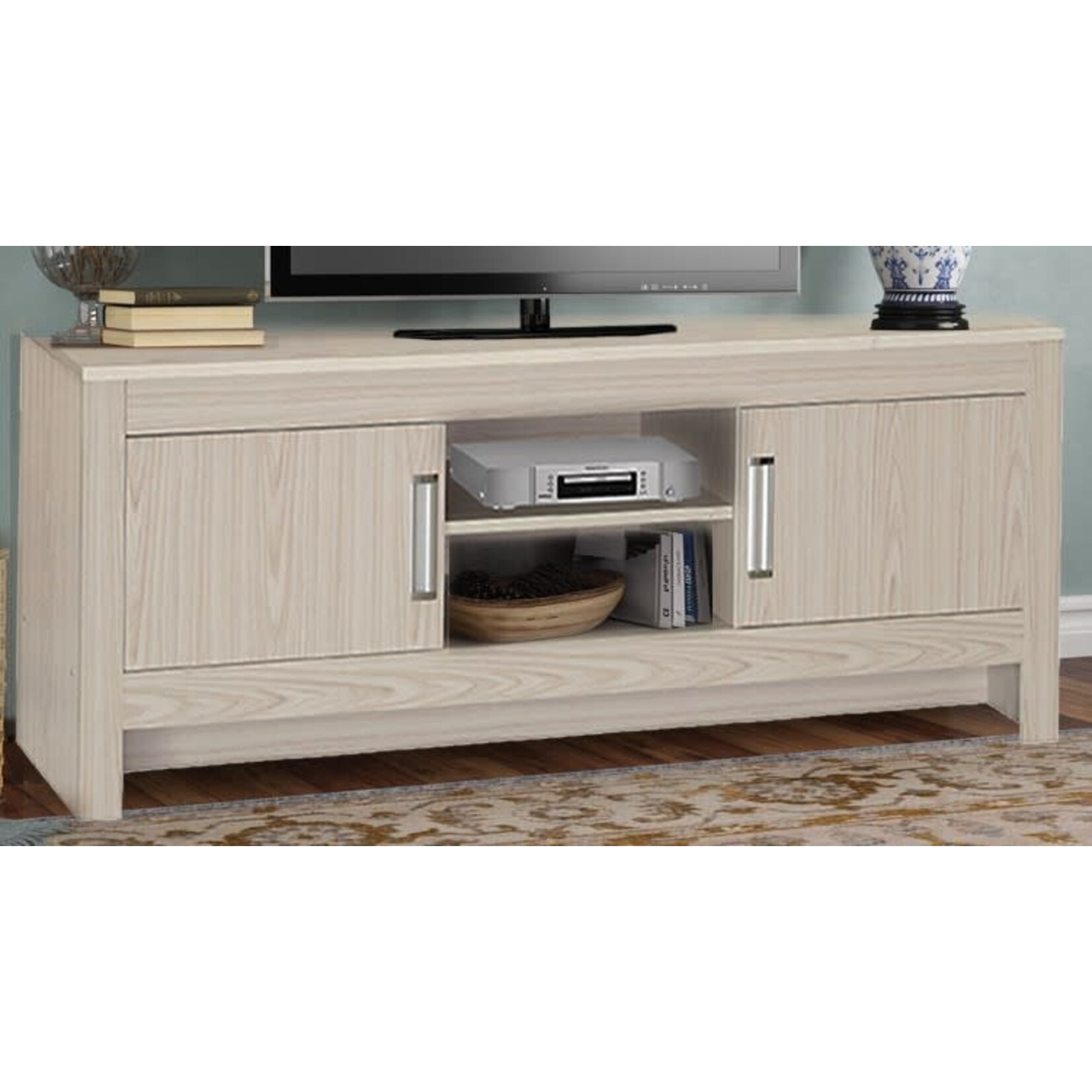 Nationwide Furniture Distributors #H246 - NATIONWIDE White Wash Wood TV Stand
