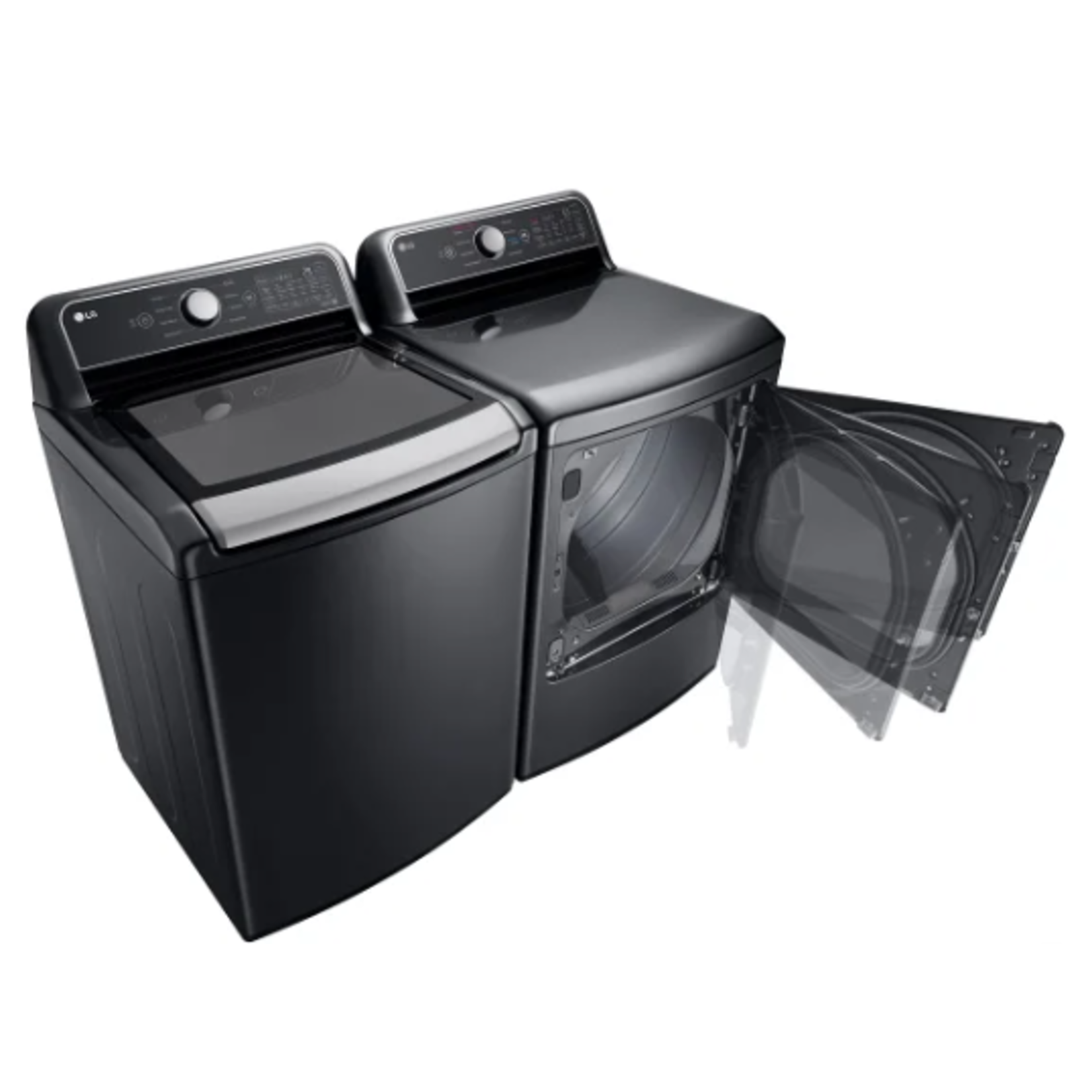 LG #DLEX7480LE - 7.3 cu. ft. Smart Rear Control Electric Energy Star Dryer with Sensor Dry & Steam Technology