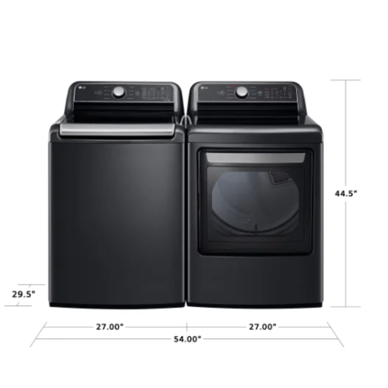 LG #DLEX7480LE - 7.3 cu. ft. Smart Rear Control Electric Energy Star Dryer with Sensor Dry & Steam Technology