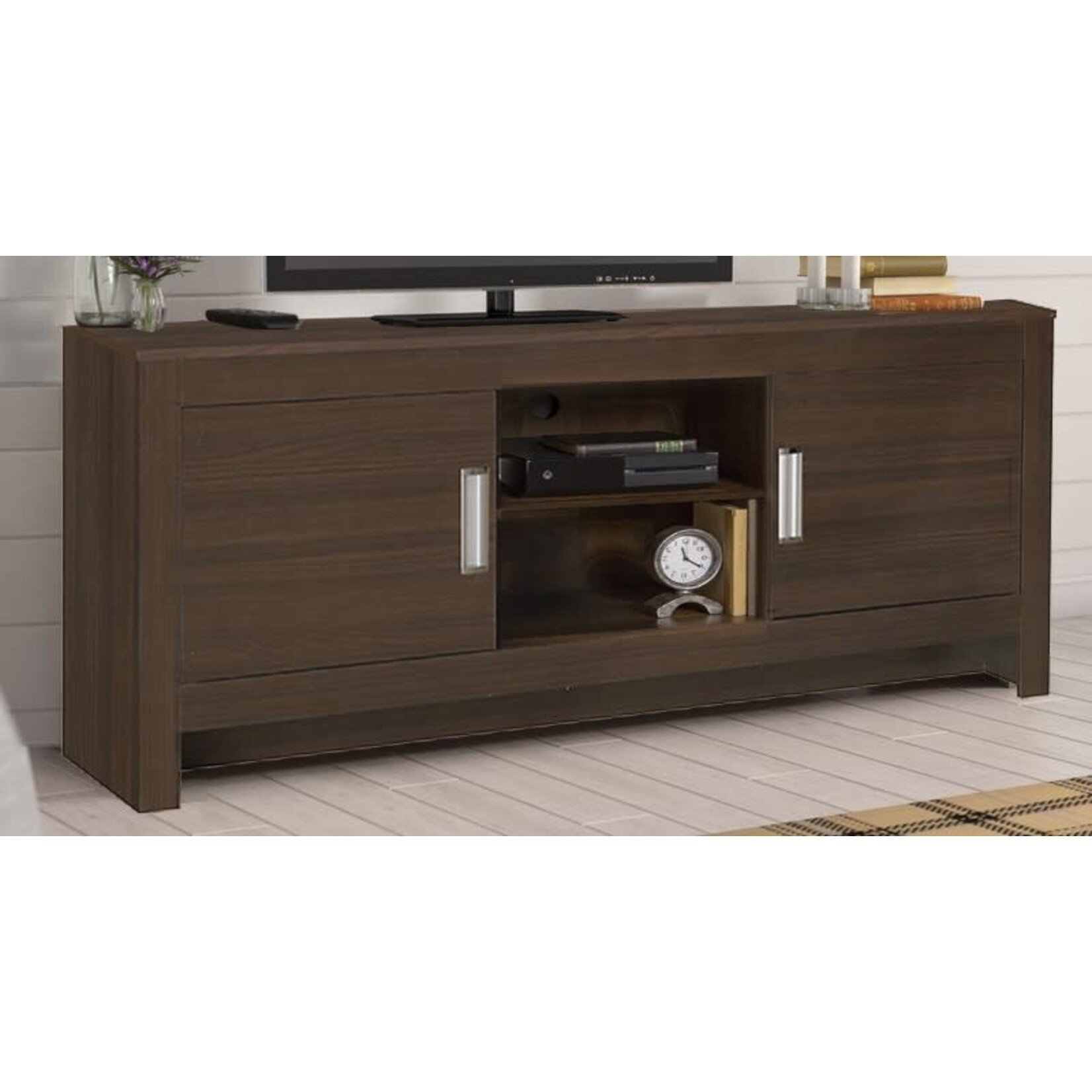 Nationwide Furniture Distributors #H244 - Brown Finish Wood TV Stand