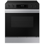 SAMSUNG SAMSUNG NSE6DG8300SR Bespoke 30 in. 6.3 cu.ft. 5 Burner Element Smart Slide-In Electric Range w/ AirFry & Safety Knobs in Stainless Steel