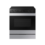 SAMSUNG NS16DG9100SR 30 Inch Slide-In Induction Smart Range with 4 Elements, 6.3 cu. ft. Oven Capacity, Sync Burner, Storage Drawer, Self & Steam Clean, Sabbath Mode, ADA Compliant and ENERGY STAR®: Stainless