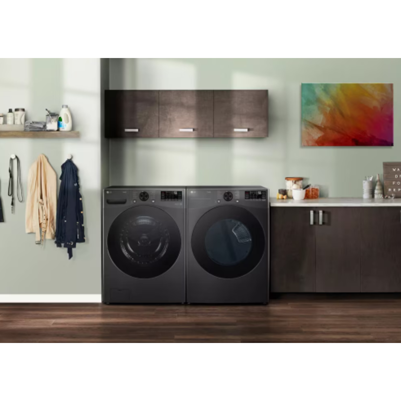 LG #DLEX4080B 7.4 cu. ft. Smart Front Load Energy Star Electric Dryer with Sensor Dry & Steam Technology