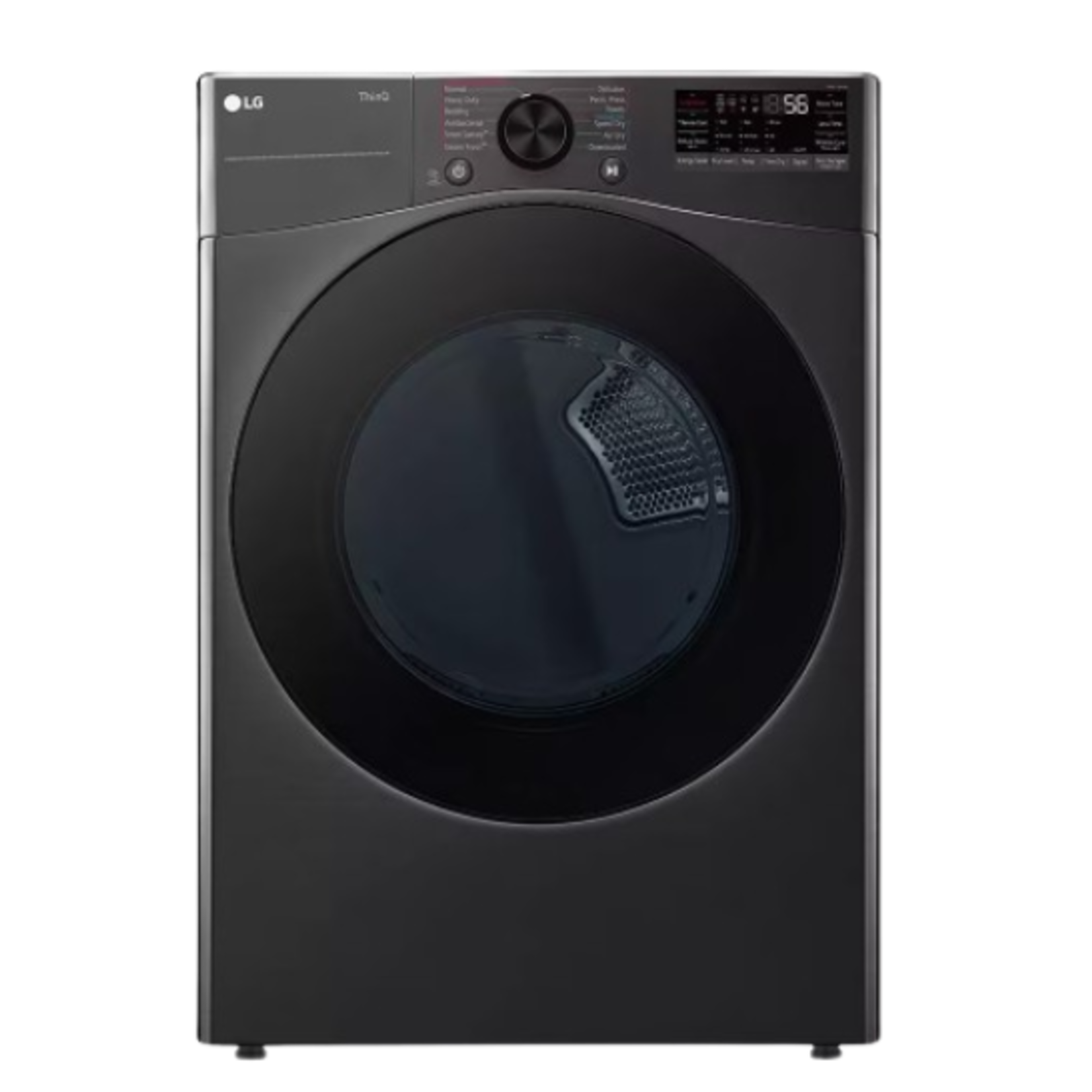 LG #DLEX4080B 7.4 cu. ft. Smart Front Load Energy Star Electric Dryer with Sensor Dry & Steam Technology