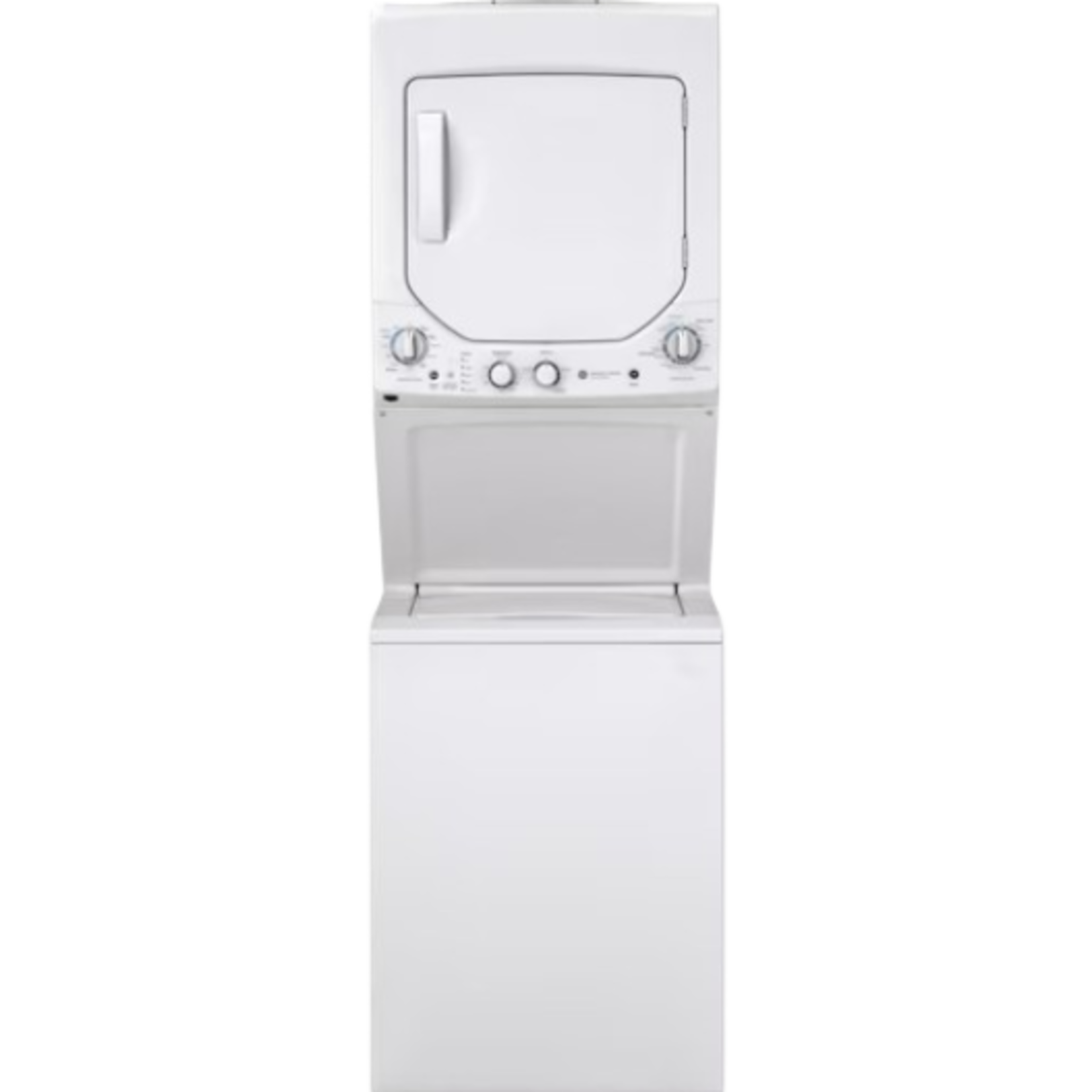 GE #GUD24ESSMWW - GE Unitized Spacemaker® 2.3 cu. ft. Capacity Washer with Stainless Steel Basket and 4.4 cu. ft. Capacity Electric Dryer