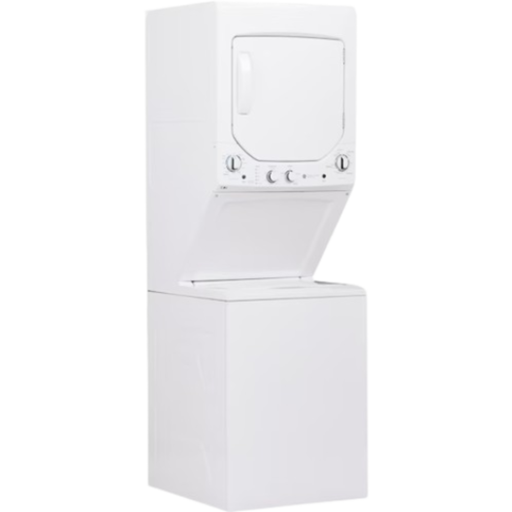 GE #GUD24ESSMWW - GE Unitized Spacemaker® 2.3 cu. ft. Capacity Washer with Stainless Steel Basket and 4.4 cu. ft. Capacity Electric Dryer