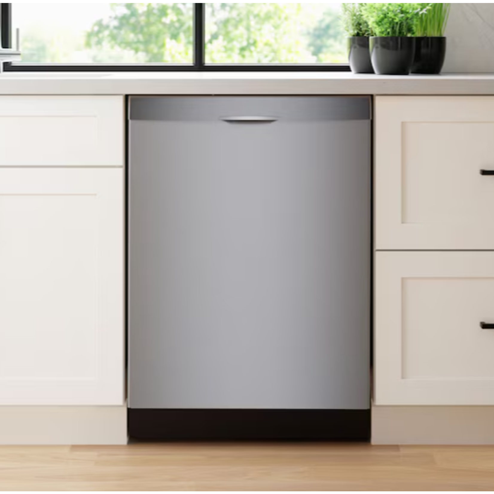 BOSCH #SHS43CF5N - Bosch 300 Series 24-in Top Control Smart Built-In Dishwasher With Third Rack (Stainless Steel), 48-dBA Very Quiet Sound Level