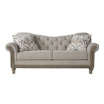 Hughes Furniture 8725S04 - Hughes Furniture Sandstone Oyster Kimani Marble Sofa