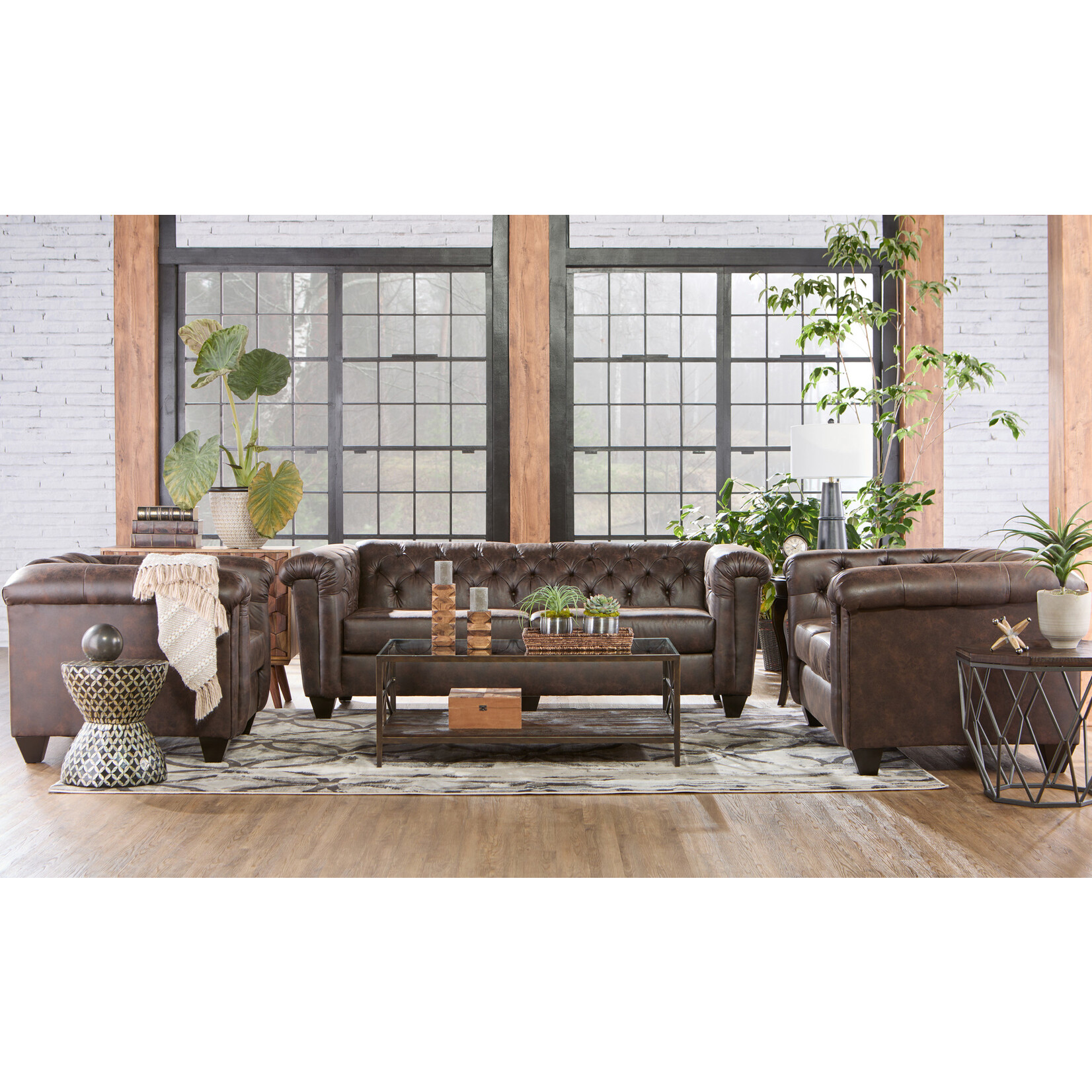 Hughes Furniture Hughes Furniture Ridgeline Brownie Loveseat