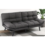Dimen- Linen Grey DYONERY Sofa Bed 71 Inch Convertible Folding Sleeper Sofa Bed, Futon Couch Adjustable Backrest