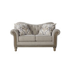 Hughes Furniture 8725LS04 - Hughes Furniture Sandstone Oyster Loveseat