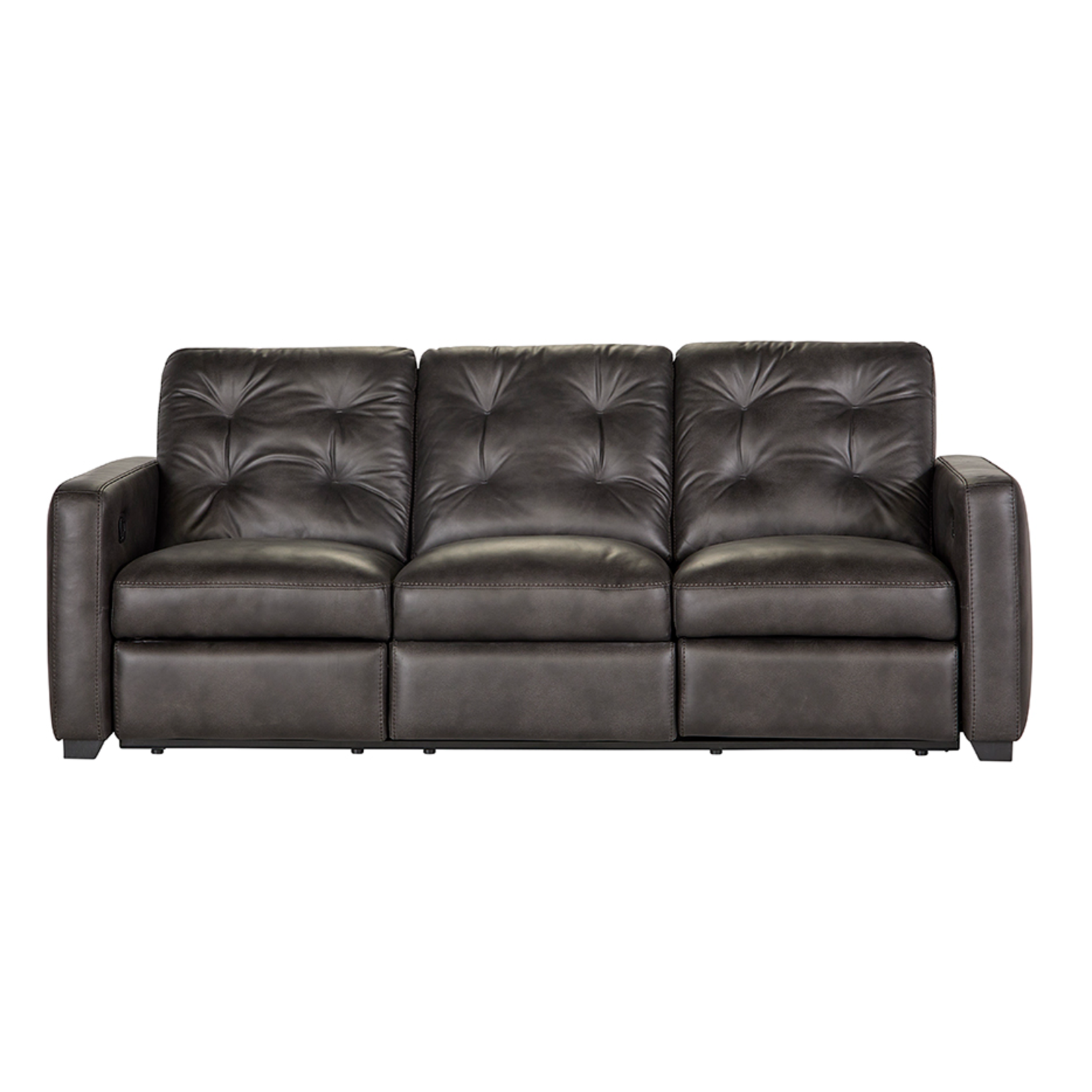 Hughes Furniture Hughes Furniture Double Reclining Sofa in Sheath Walnut