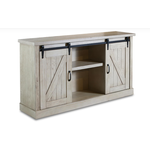 Kith Furniture 62-200 Kith Furniture Rustic Cream Barndoor Entertainment Console