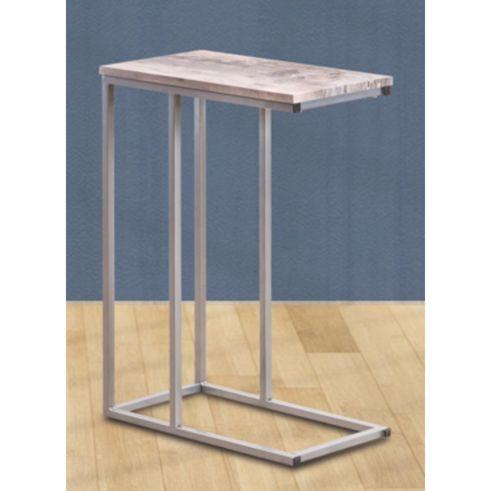 Kith Furniture Kith Furniture C-Table Silver Frame White Top