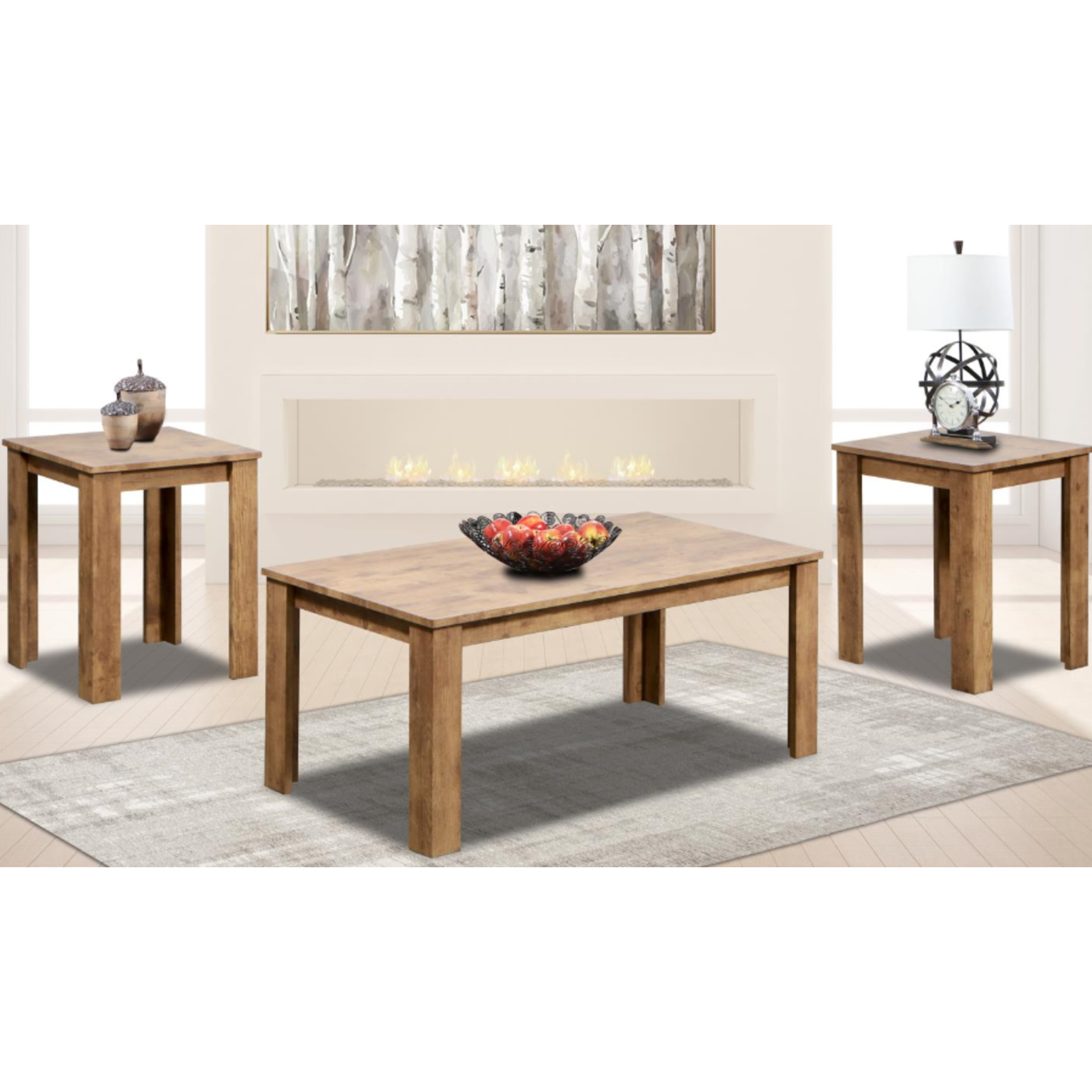 Kith Furniture Kith Furniture Brown 3-Pack Occasional Tables