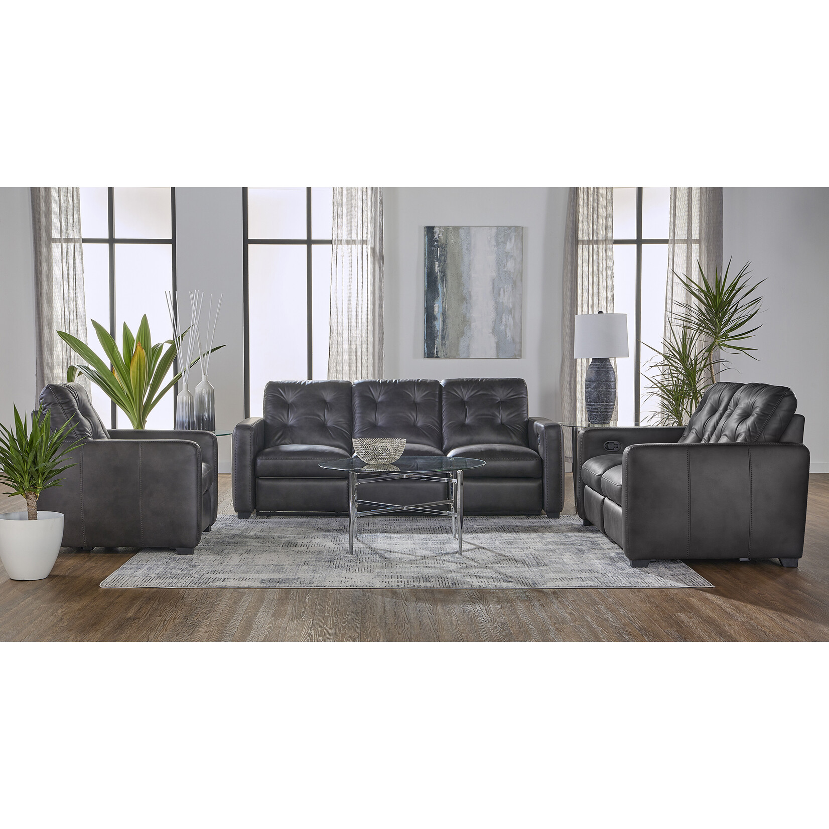Hughes Furniture Hughes Furniture Dbl Reclining Chair in Sheath Walnut