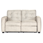 Hughes Furniture #*53019DRLSSI01 - Hughes Furniture Dbl Double Reclining Loveseat in Supple Ivory